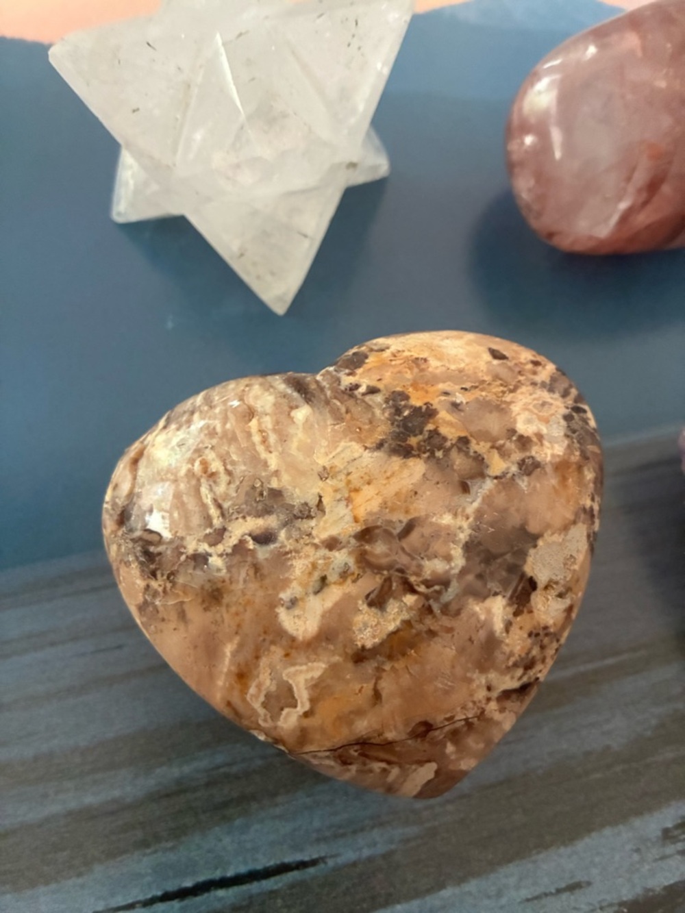 🔮 4 Piece Crystal Gift Box- Fire Quartz, Quartz Merkaba, Black Opal, Amethyst 🎁 - Picture 13 of 14